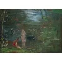 Yasushi Tanaka, Untitled, Oil on panel