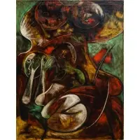 Untitled by Moshe Agmon van der Veen, Oil on canvas, sold May 2024