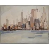 Mona Killpack, Manhattan Skyline, Oil on canvas