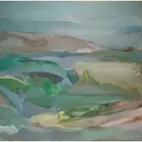 Madelyn E. Schwartz, Hamptons Scene, #4, Oil on canvas