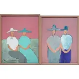 Jim N. Hill, Two works, Gouache
