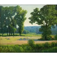 Landscape with Trees by Frank Peyraud, Oil on canvas, sold May 2024