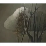 Robert Kipniss, Tree with Clouds, Oil on canvas