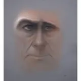 Theodore Wolff, Face, 1971, Acrylic on canvas