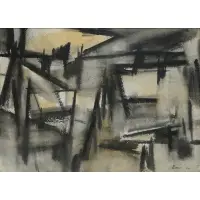 Untitled by Michael Loew, Watercolor on paper, sold May 2024