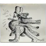 Pinchas Burstein, 71, Pen and Ink on paper