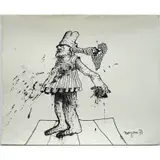 Pinchas Burstein, 71, Pen and Ink on paper