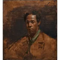 David A. Leffel, Portrait Study of a Black Man, circa 1980, Oil on canvas