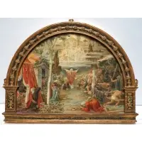 Ricciardo Meacci, Archangel Sandalphon, Watercolor heightened with gilt