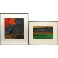 Home by Vincent Smith, Gouache on paper, sold Apr 2024
