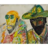 Vincent Smith, Stagga-Lee, 1976, Watercolor on paper