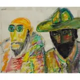Vincent Smith, Stagga-Lee, 1976, Watercolor on paper