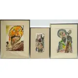 Tenor Man by Vincent Smith, Three Works on Paper: (i) 'Tenor Man', 1965, sold Apr 2024