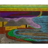 Vincent Smith, The New Flower (Addis Ababa), Mixed media, pastel, and sand on paper