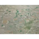 Marion Ranyak, Flight View With Town, Acrylic on canvas