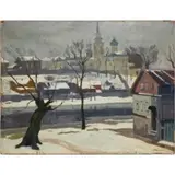 Arnold Lakhovsky, Pskovi (Pskov, Russia), Oil on artist board
