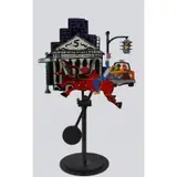Frederick Prescott, Wall Street Broker Riding a Bull, Acrylic on steel kinetic sculpture