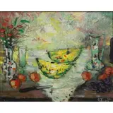 Bertolo, Still-Life on a Table, Oil on canvas