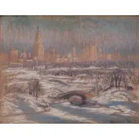 William Samuel Horton, Tower Shadows, 1930, Pastel on paper