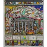 Charles Fazzino, Another day Another Dollar, 3-dimensional serigraph