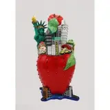 Big Apple by Charles Fazzino, Painted wood sculpture, sold Apr 2024
