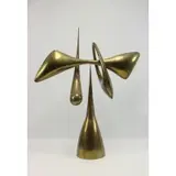 Philippe Hiquily, La Cible, Kinetic Brass sculpture, Signed "Hiqully" on base