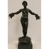 Filippo Cifariello, Settembrina, Large And Magnificent bronze sculpture with nice original brown patina