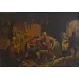 Thomas Webster, A Cool Reception, Oil on canvas
