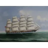 Lai Fong, The Clipper Ship County of Caithness, Oil on canvas