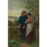 David Haddon, The Old Old Story, Oil on board