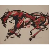 Kenneth Callahan, Horse, Tempera on paper