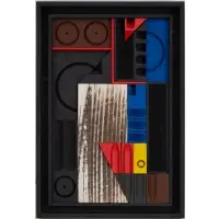 Abe Ajay, Double Recess, Acrylic & enamel on hard wood