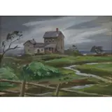 Eliot Candee Clark, Cottage in Landscape