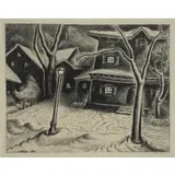 Wanda Gág, Winter Twilight, Lithograph