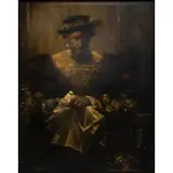 Salvador Sánchez Barbudo, Man in Renaissance Costume, Oil on canvas