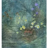 Robert H. Laessig, Flowers, Acrylic on linen
