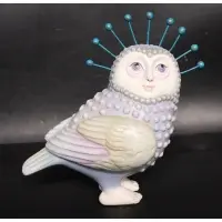 Owl Man by Sergio Bustamante, Porcelain sculpture signed and numbered 74 of 100, sold Mar 2024