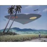 James H. Nichols, Puerto Rico UFO, Oil on canvas