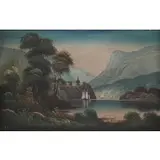 H. Gordon, Hudson River Scene, Oil on canvas laid on board