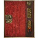 Vincent Smith, Shopping, Medium oil on canvas with paper collage