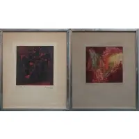 Untitled by Seymour Fogel, Mix media on paper/card (?), Signed lower right, sold Feb 2024