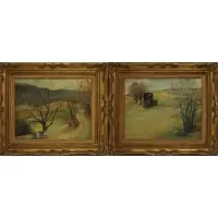 Alexander Zerdin Kruse, Pawling, N.Y. No. 1, Oil on masonite