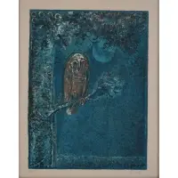 Françoise Gilot, Owl in Front of the Moon