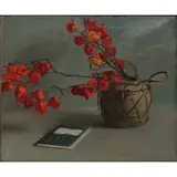 Margaret Fitzhugh Browne, Japanese Lantern Flower, Oil on canvas