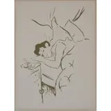 Henri Toulouse-Lautrec, Ta Bouche (Your Mouth), (Your Mouth) Lithograph in olive green, Monogrammed in plate