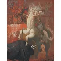 Byron Browne, Picador, Oil on canvas