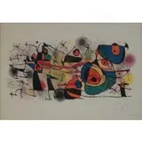 Ceramiques (Ceramics) by Joan Miró, Colored Lithograph, sold Feb 2024