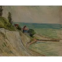 Molly Luce, Lake Erie Bluffs, 1919, Oil on canvas