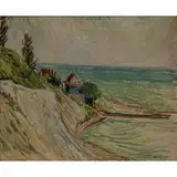 Molly Luce, Lake Erie Bluffs, 1919, Oil on canvas
