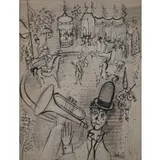 Charles Cobelle, Clown with Trumpet at the Circus